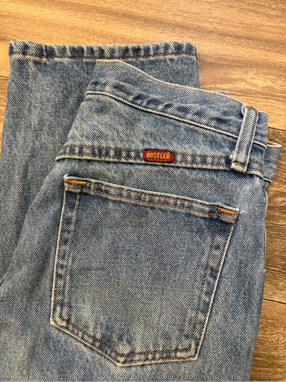 Rustler 87619SW 100% Cotton Straight Leg Jeans 29x30 Medium Wash - Picture 2 of 4